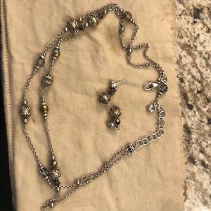 Retired Brighton 2 strand necklace & earrings $50